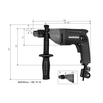 Дриль METABO BE 75-16 (600580000)