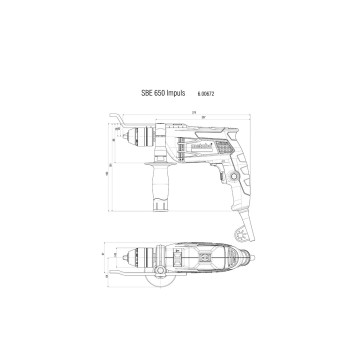 Дриль METABO SBE 650 Impuls (600672000)