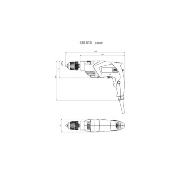 Дрель METABO SBE 610 (606101500)