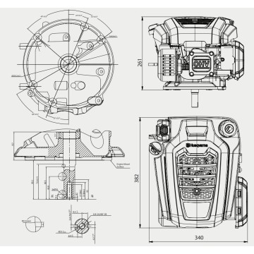 Двигатель бензиновый HUSQVARNA HS166AE