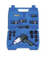 Пневматичний гайковерт KING TONY 1/2" 678 Нм з головками (44116MP)