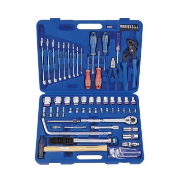 Набір інструментів універсальний KING TONY 7075MR, 75 од. 1/4"+1/2"