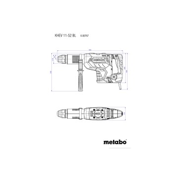 Комбинированный перфоратор METABO KHEV 11-52 BL (600767500)