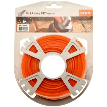 Жилка (тримерний корд) STIHL 2,4мм x 41 м квадратна (00009302640)