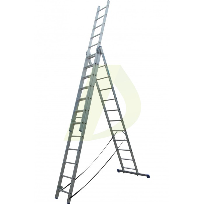 Драбина двостороння алюмінієва ELKOP VHR Hobby, 3 секції, 12 сход., 3,2-7,2 м (37492) Драбина двостороння алюмінієва ELKOP VHR Hobby, 3 секції, 12 сход., 3,2-7,2 м (37492)