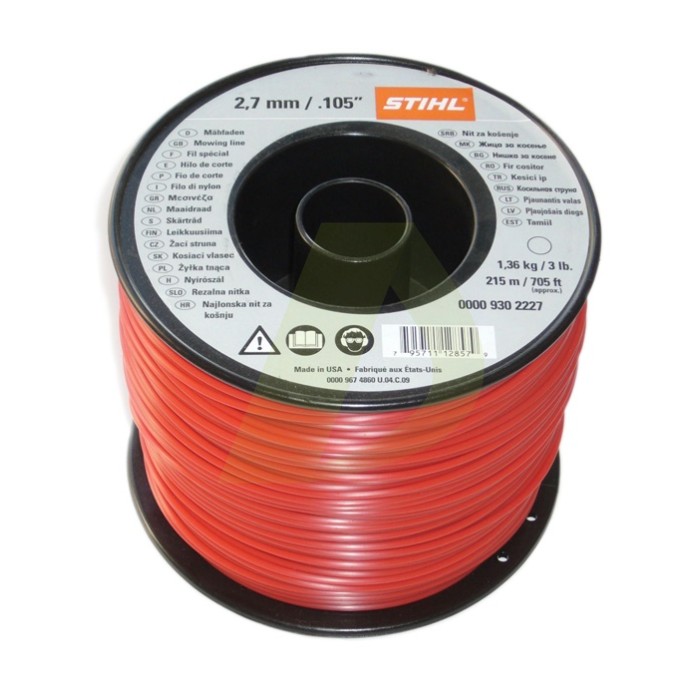 Жилка (тримерний корд) STIHL 2,7мм х 208 м кругла (00009302227) Жилка (тримерний корд) STIHL 2,7мм х 208 м кругла (00009302227)