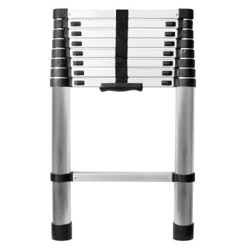 Лестница телескопическая односторонняя алюминиевая STARK STS, 1 секция, 9 ступ., 2,6 м (525126001)