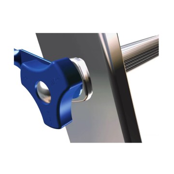 Лестница двусторонняя алюминиевая ELKOP VHR Trend, 3 секции, 7 ступ., 1,9-4 м (37491)