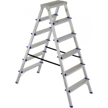 Лестница двусторонняя алюминиевая ELKOP DHR 406, 2 секции, 6 ступ., 1,2 м (37893)