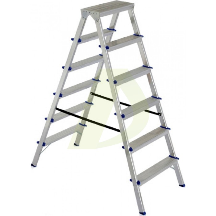 Лестница двусторонняя алюминиевая ELKOP DHR 406, 2 секции, 6 ступ., 1,2 м (37893) Лестница двусторонняя алюминиевая ELKOP DHR 406, 2 секции, 6 ступ., 1,2 м (37893)