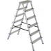 Лестница двусторонняя алюминиевая ELKOP DHR 406, 2 секции, 6 ступ., 1,2 м (37893)