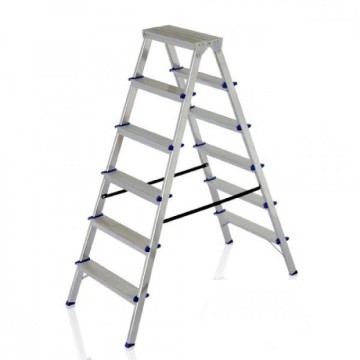 Лестница двусторонняя алюминиевая ELKOP DHR 406, 2 секции, 6 ступ., 1,2 м (37893)