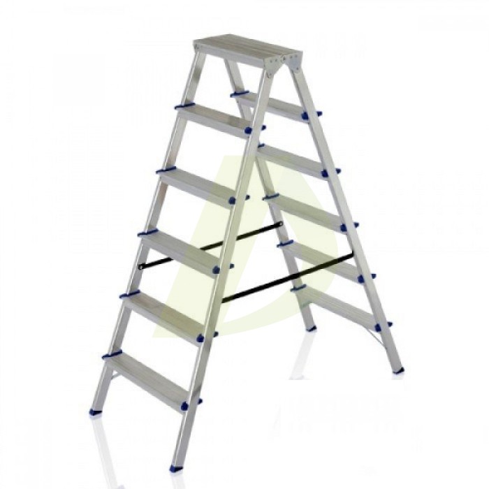 Лестница двусторонняя алюминиевая ELKOP DHR 406, 2 секции, 6 ступ., 1,2 м (37893) Лестница двусторонняя алюминиевая ELKOP DHR 406, 2 секции, 6 ступ., 1,2 м (37893)