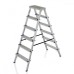 Лестница двусторонняя алюминиевая ELKOP DHR 406, 2 секции, 6 ступ., 1,2 м (37893)