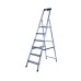 Стремянка односторонняя алюминиевая KRAUSE Safety, 1 секция, 6 ступ., 2,1 м (126344)