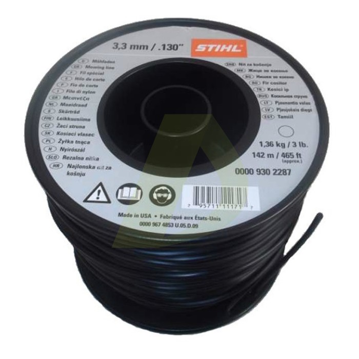 Жилка (тримерний корд) STIHL 3,3мм x 137 м кругла (00009302287) Жилка (тримерний корд) STIHL 3,3мм x 137 м кругла (00009302287)