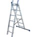 Драбина двостороння алюмінієва ELKOP VHR Hobby, 2 секції, 6 сход., 1,7-2,5 м (38235)