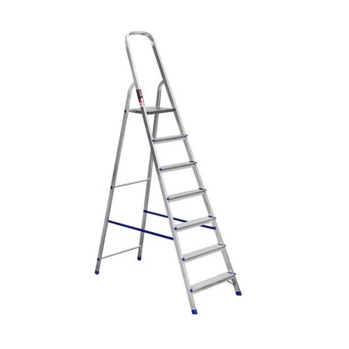 Стремянка односторонняя алюминиевая STARK SALW507, 1 секция, 7 ступ., 1,4 м (525170104)