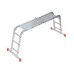 Лестница-трансформер шарнирная, алюминиевая KRAUSE MultiMatic, 4 секции, 4 ступ., 1,3-4,7 м, без платформи (120649)