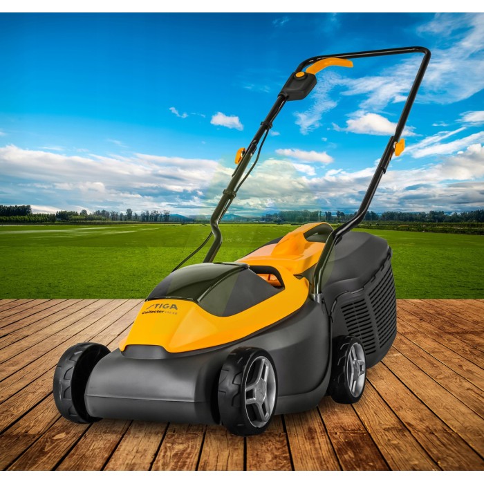 Аккумуляторная газонокосилка бесщеточная STIGA Collector 132AE Kit Аккумуляторная газонокосилка бесщеточная STIGA Collector 132AE Kit