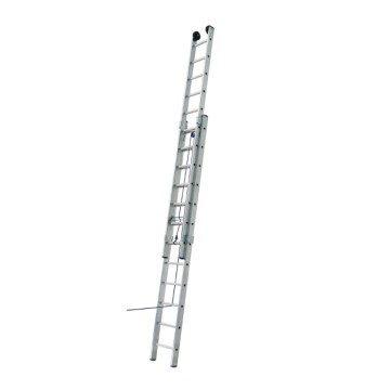 Драбина одностороння алюмінієва ELKOP VHR L на канатній тязі, 2 секції, 22 сход., 5,8-9,7 м (37502)