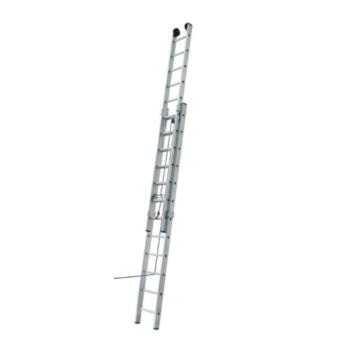 Драбина одностороння алюмінієва ELKOP VHR L на канатній тязі, 2 секції, 22 сход., 5,8-9,7 м (37502)