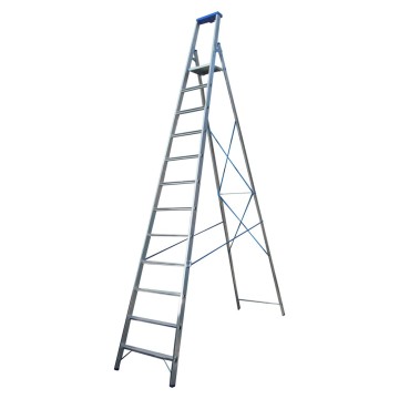 Стремянка односторонняя алюминиевая ELKOP JHR 612, 1 секция, 12 ступ., 3,7 м (36128)