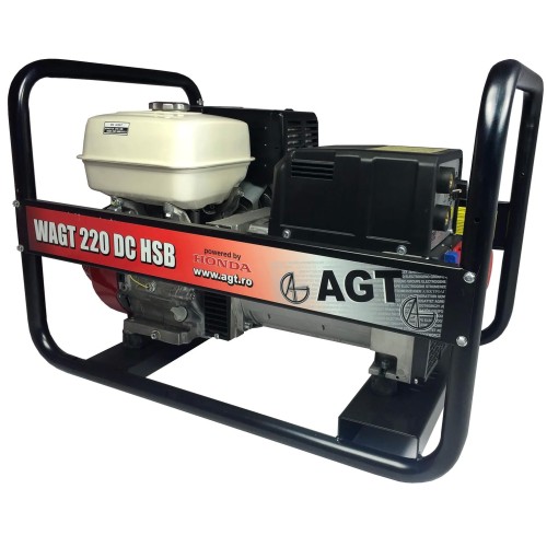 Генератор бензиновий AGT WAGT220DCHSB (зі зварювальним модулем)