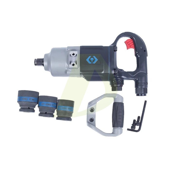 Пневматичний гайковерт KING TONY 3/4" 2170 Нм, в комплекті 3 торцеві головки (P33671-160B) Пневматичний гайковерт KING TONY 3/4" 2170 Нм, в комплекті 3 торцеві головки (P33671-160B)