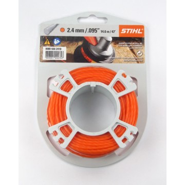 Жилка (триммерный корд) STIHL 2,4 мм х 14 м круглая (малошумная) (00009302419)