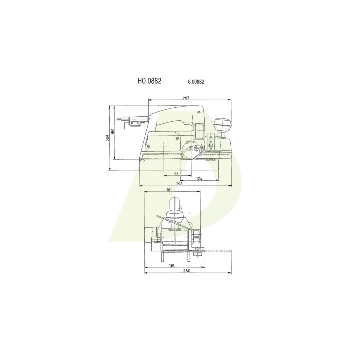 Рубанок мережевий METABO HO 0882 (600882000) Рубанок мережевий METABO HO 0882 (600882000)
