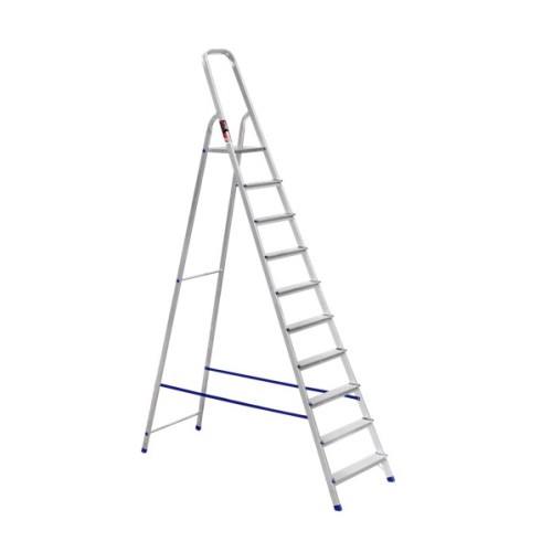 Стремянка односторонняя алюминиевая STARK SALW 510, 1 секция, 10 ступ., 2 м (525110107)