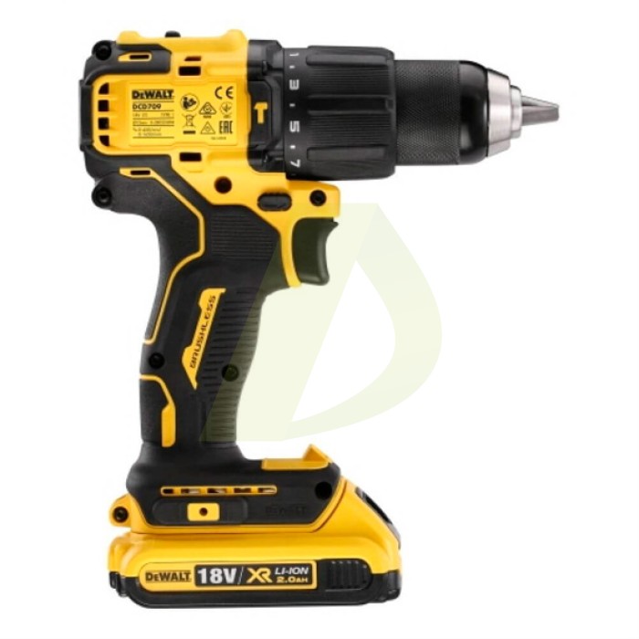 Аккумуляторный дрель-шуруповерт бесщеточный, ударный DeWALT DCD709S2T_1 Аккумуляторный дрель-шуруповерт бесщеточный, ударный DeWALT DCD709S2T_1