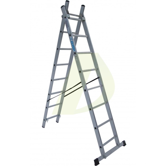 Лестница двусторонняя алюминиевая ELKOP VHR Trend, 2 секции, 8 ступ., 2,1-3,4 м (37494) Лестница двусторонняя алюминиевая ELKOP VHR Trend, 2 секции, 8 ступ., 2,1-3,4 м (37494)