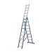 Лестница двусторонняя алюминиевая KRAUSE Corda, 3 секции, 9 ступ., 2,5-5,3 м (030399)