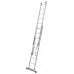 Лестница двусторонняя алюминиевая KRAUSE Corda, 3 секции, 9 ступ., 2,5-5,3 м (030399)