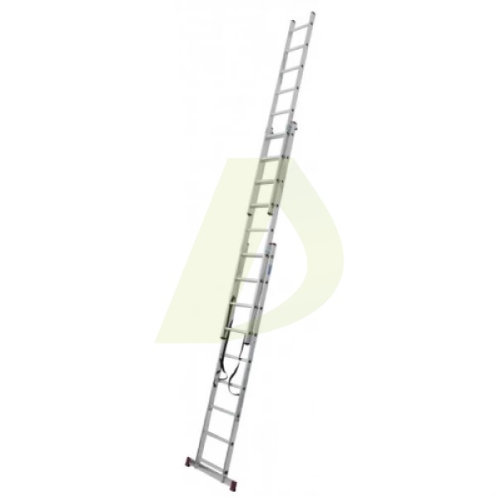 Лестница двусторонняя алюминиевая KRAUSE Corda, 3 секции, 9 ступ., 2,5-5,3 м (030399) Лестница двусторонняя алюминиевая KRAUSE Corda, 3 секции, 9 ступ., 2,5-5,3 м (030399)