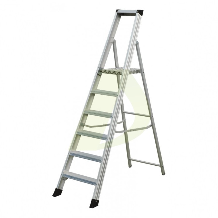 Стрем'янка одностороння алюмінієва ELKOP SHRP 806, 1 секція, 6 сход., 2,1 м (37485) Стрем'янка одностороння алюмінієва ELKOP SHRP 806, 1 секція, 6 сход., 2,1 м (37485)