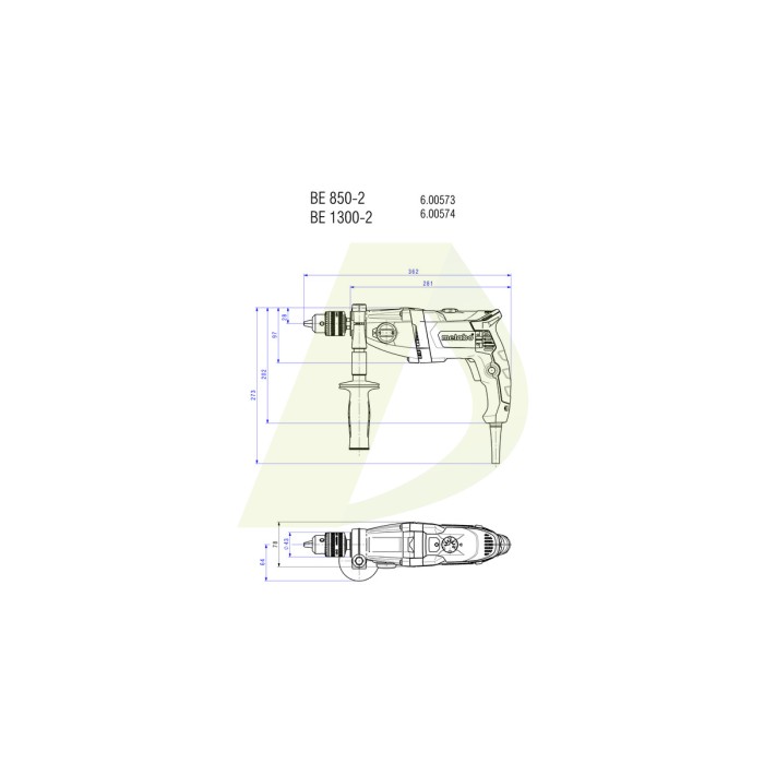 Дрель METABO BE 850-2 (600573810) Дрель METABO BE 850-2 (600573810)